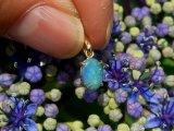 ブラックオパールK18ペンダントトップを１点アップしました