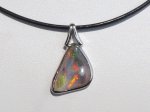 画像1: ライトニングリッジ産オパールSVペンダント (1)