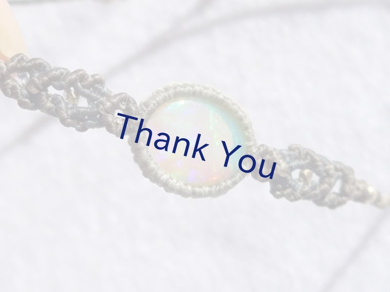 画像3: オパール マクラメ編みブレスレット (3)