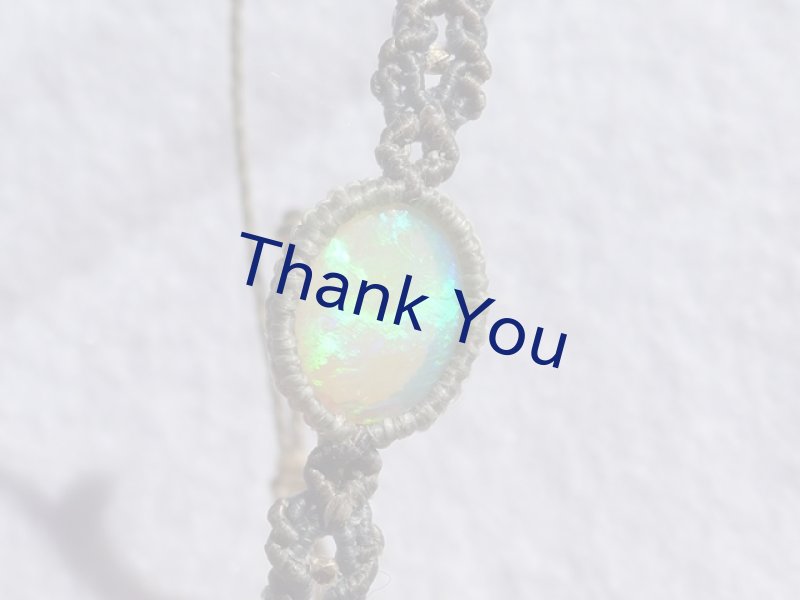 画像2: オパール マクラメ編みブレスレット (2)