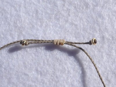 画像1: オパール マクラメ編みブレスレット