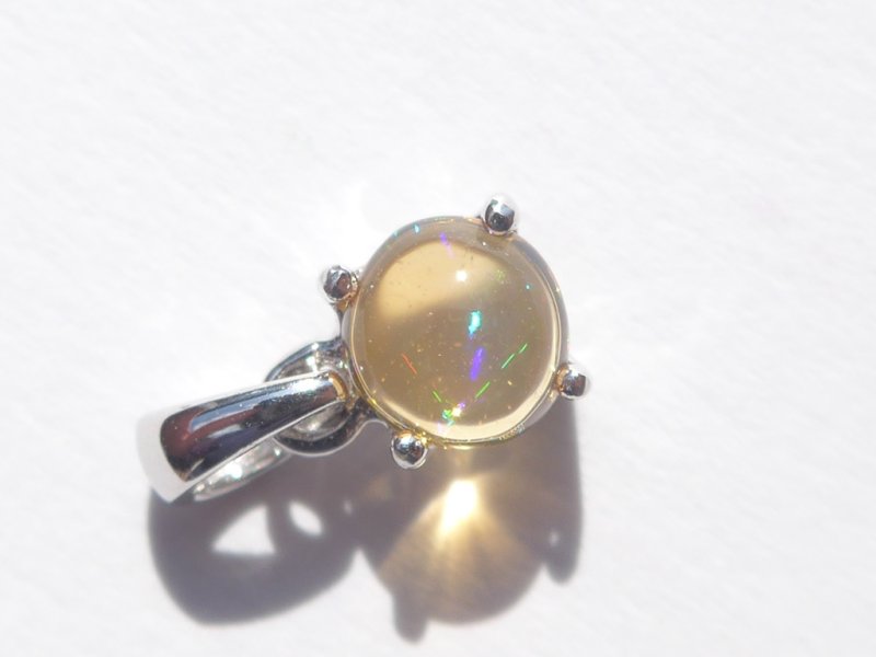 画像16: メキシコオパールSVペンダント (16)