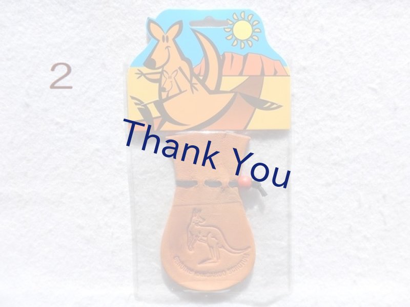 画像7: カンガルー革の巾着袋（赤）送料無料！ (7)