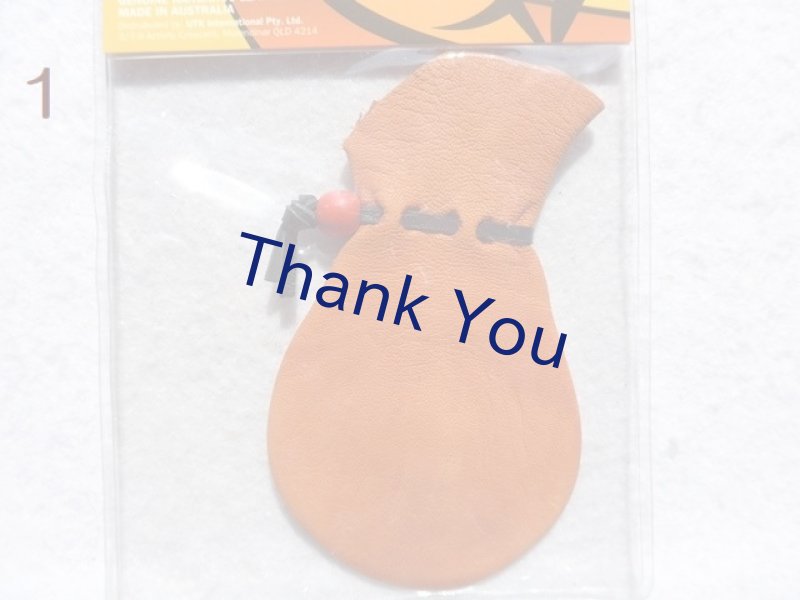 画像4: カンガルー革の巾着袋（赤）送料無料！ (4)