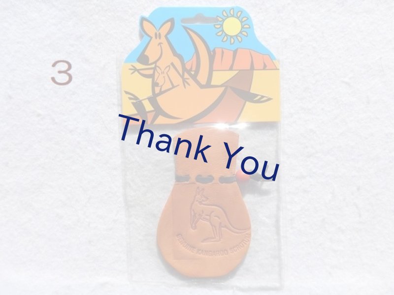 画像10: カンガルー革の巾着袋（赤）送料無料！ (10)