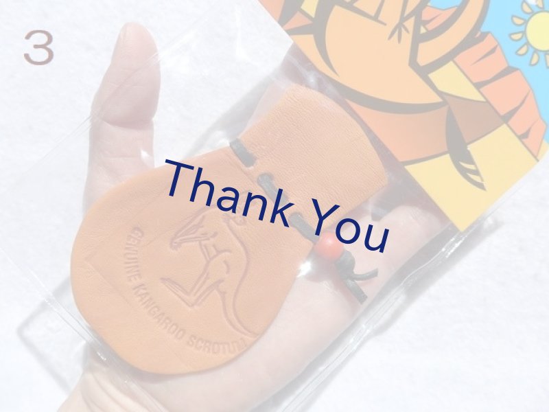 画像15: カンガルー革の巾着袋（赤）送料無料！ (15)