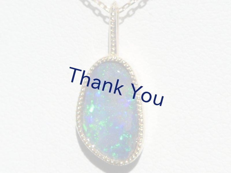 画像3: ボルダーオパールK18ペンダント (3)