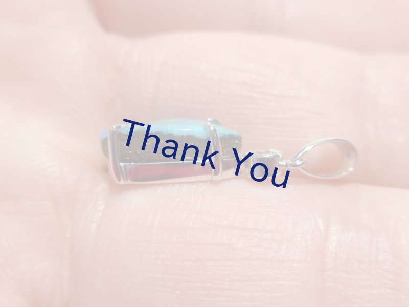 画像18: ボルダーオパールPt900ペンダントトップ (18)