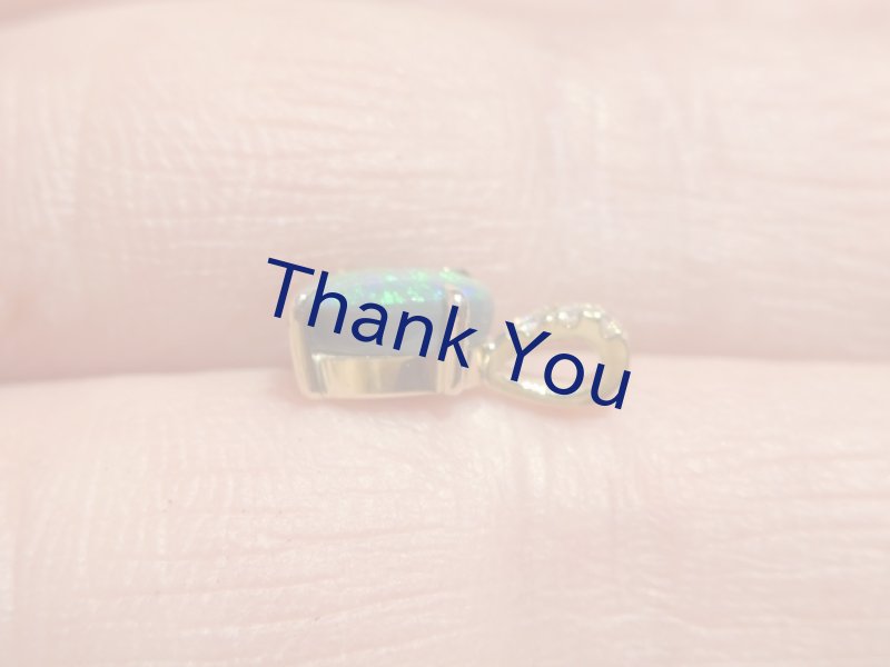 画像20: ブラックオパールK18ペンダントトップ (20)