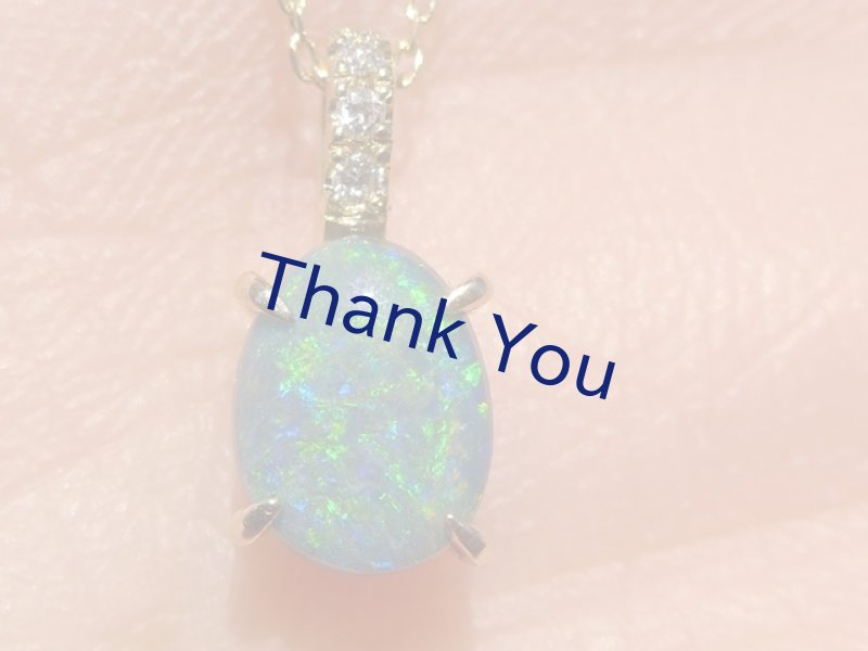 画像9: ブラックオパールK18ペンダントトップ (9)