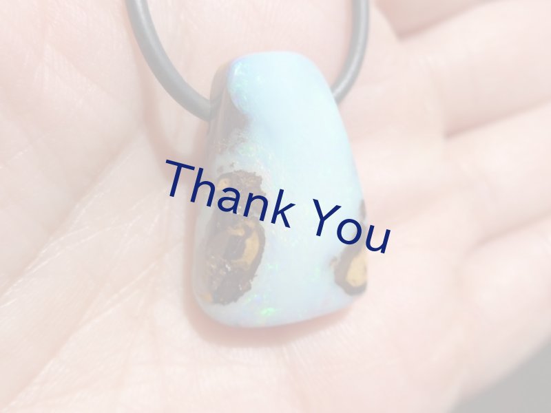 画像9: ボルダーオパールペンダント (9)