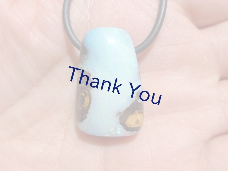 画像8: ボルダーオパールペンダント (8)