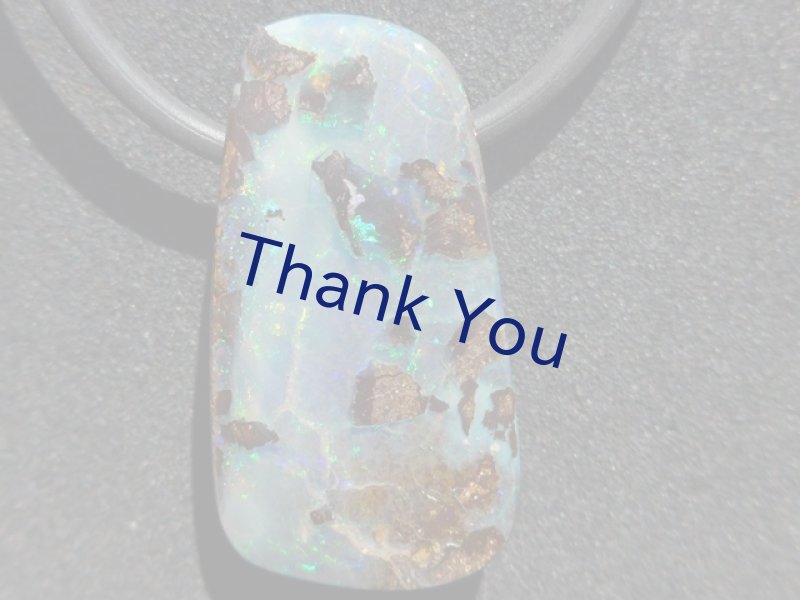 画像9: ボルダーオパールペンダント (9)