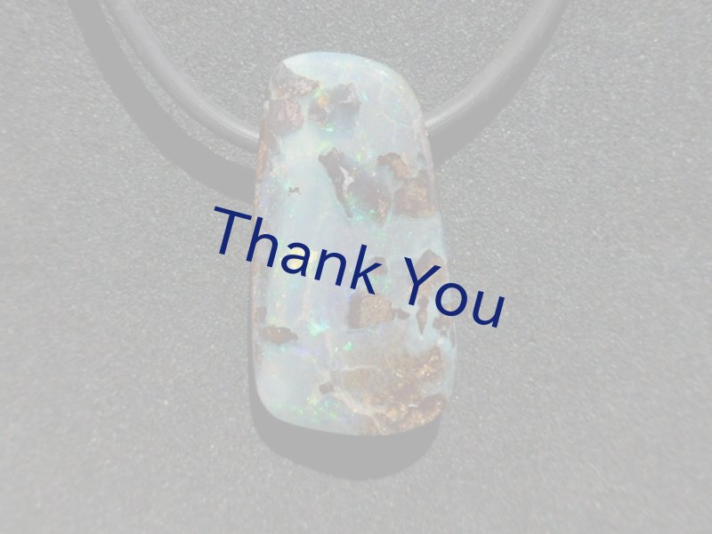 画像7: ボルダーオパールペンダント (7)