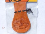 画像12: カンガルー革の巾着袋（黒）送料無料！ (12)