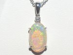 画像9: オパールPt900ペンダントトップ (9)