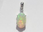 画像1: オパールPt900ペンダントトップ (1)
