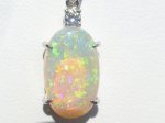 画像10: オパールPt900ペンダントトップ (10)