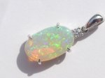 画像3: オパールPt900ペンダントトップ (3)