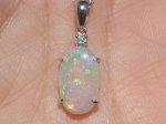 画像16: オパールPt900ペンダントトップ (16)