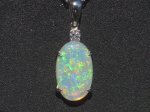 画像14: オパールPt900ペンダントトップ (14)